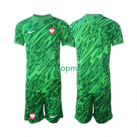 Polonia Portiere Bambino Maglia Terza 2024 Manica Corta (+ Pantaloncini)